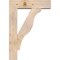 Ekena Millwork Funston Block Smooth Bracket w/ Offset Brace, Douglas Fir, 7 1/2"W x 28"D x 40"H BKT0806X28X40FST05SDF - alternate 4